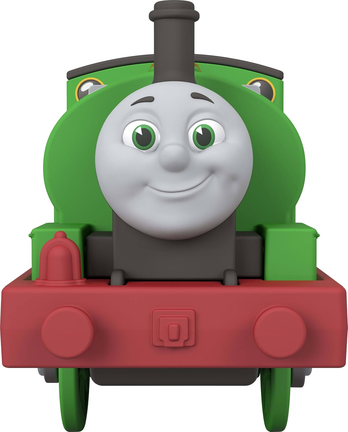 Thomas & Friends von Fisher-Price Batteriebetriebener Spielzeugzug, Batteriebetriebene Lok Percy mit Postwagen, Klassische Figuren aus der Serie, JLL46