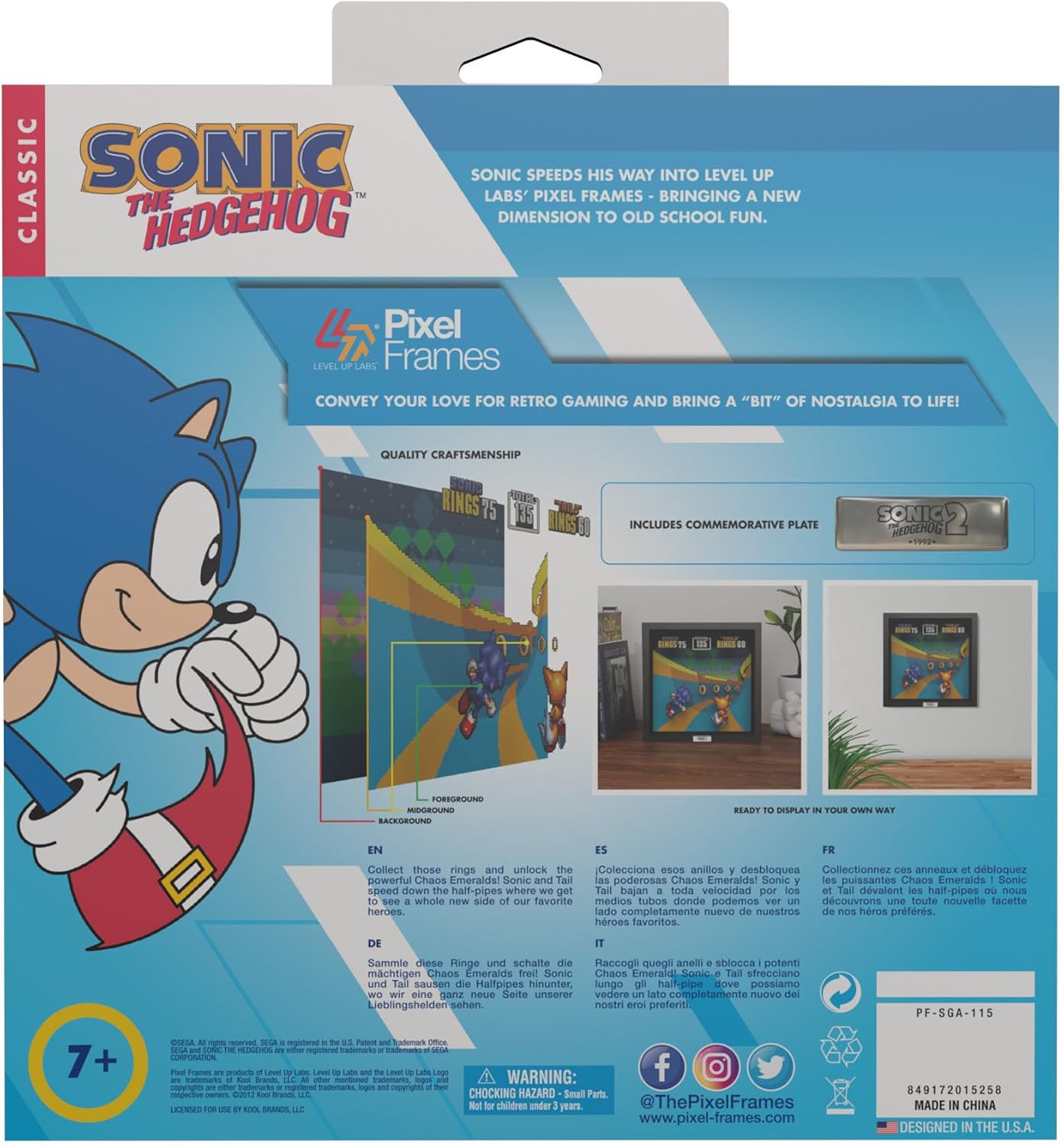 Pixel Frame - Sonic Bonus Stage