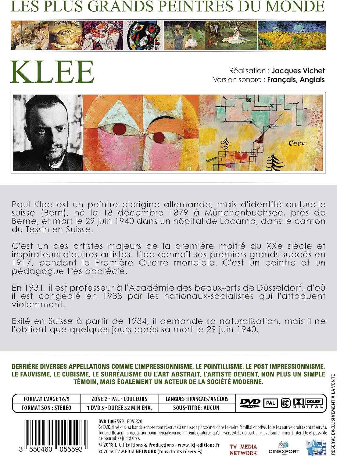 Les Plus Grands Peintres Du Monde Klee (Region 2)