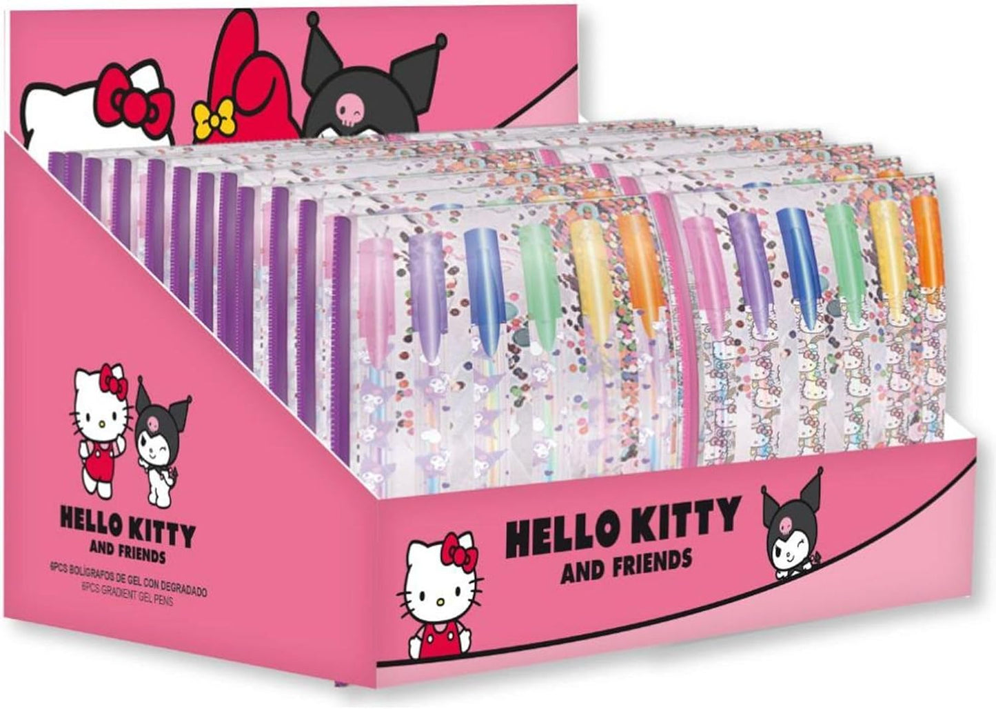 CERDÁ LIFE'S LITTLE MOMENTS Hello Kitty Kuromi Kugelschreiber Kawaii Design Ideal für Schule, Sammler und Liebhaber des Sanrio-Universums, Hello Kitty, Talla única, Lizenzprodukt