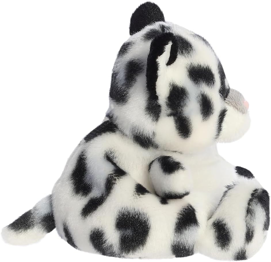 AURORA- 34078- Palm Pals Kaia Snow Leopard- 13cm- Soft Toy- White - Fun Collectable Plush for Kids and Adult Collectors - Perfect for Birthdays, Gifts or any occasion