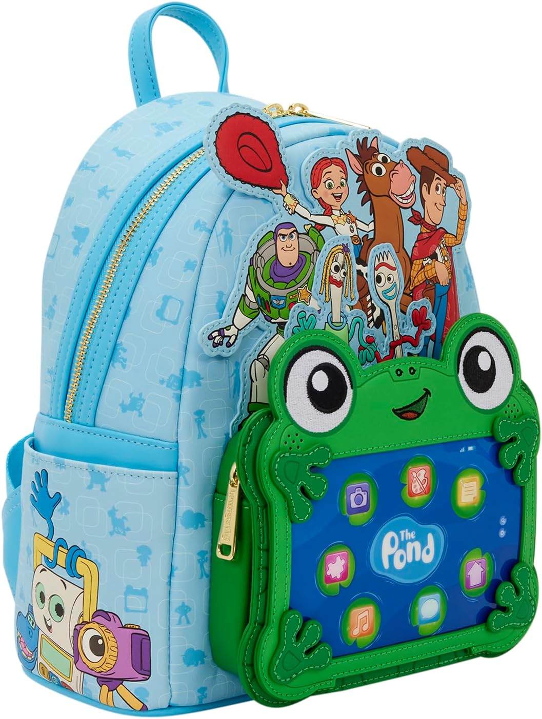 Loungefly Disney: Pixar Toy Story 5 - to Infinity and Beyond - Mini Backpack with Embroidered Characters - Gift for Kids and Adults - Collection Bags