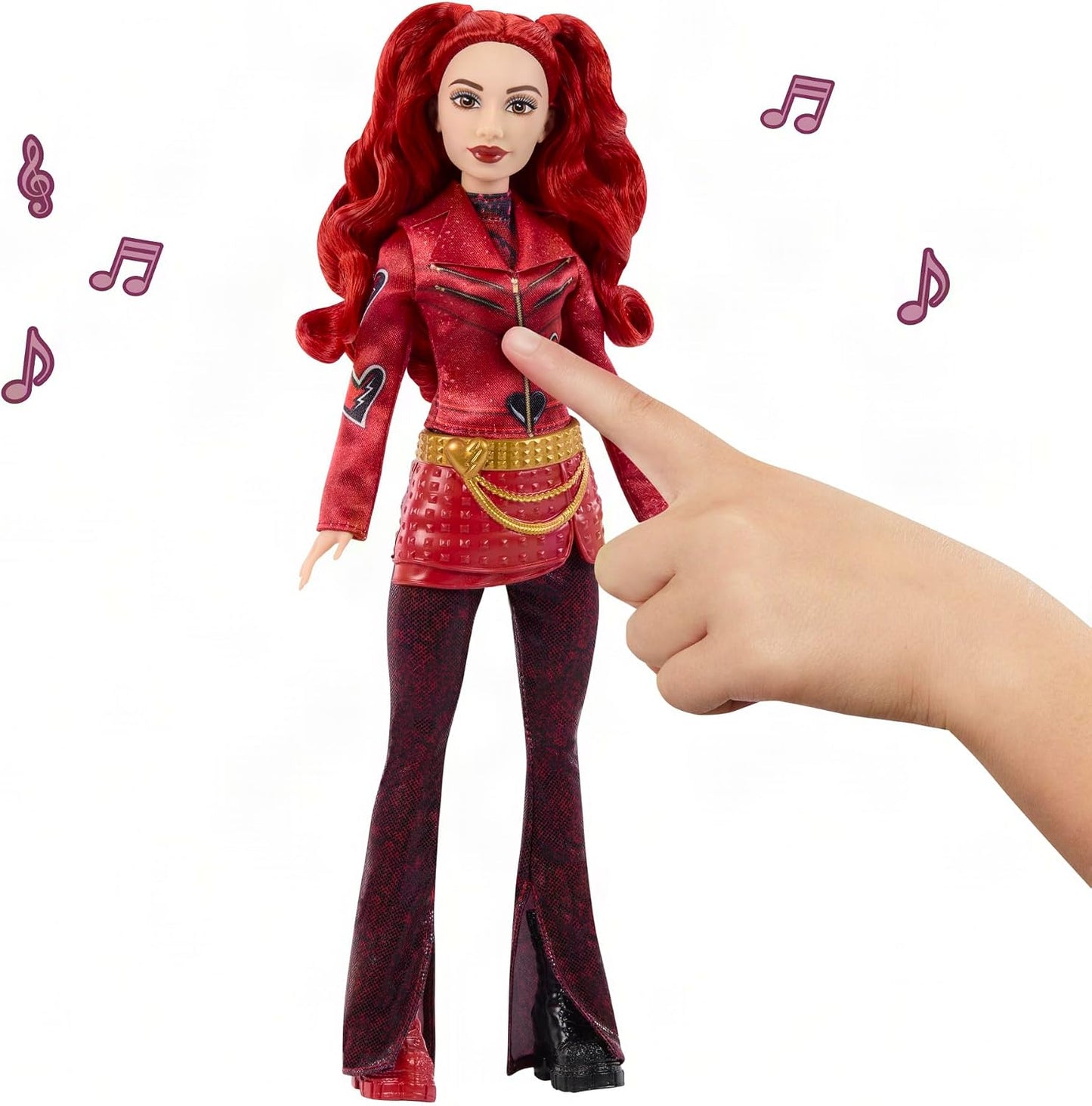 Mattel Disney Descendants: Wicked Wonderland Singing Red Doll with Movie-Inspired Clothes, Sings “Perfect Princess” in English, JMP52