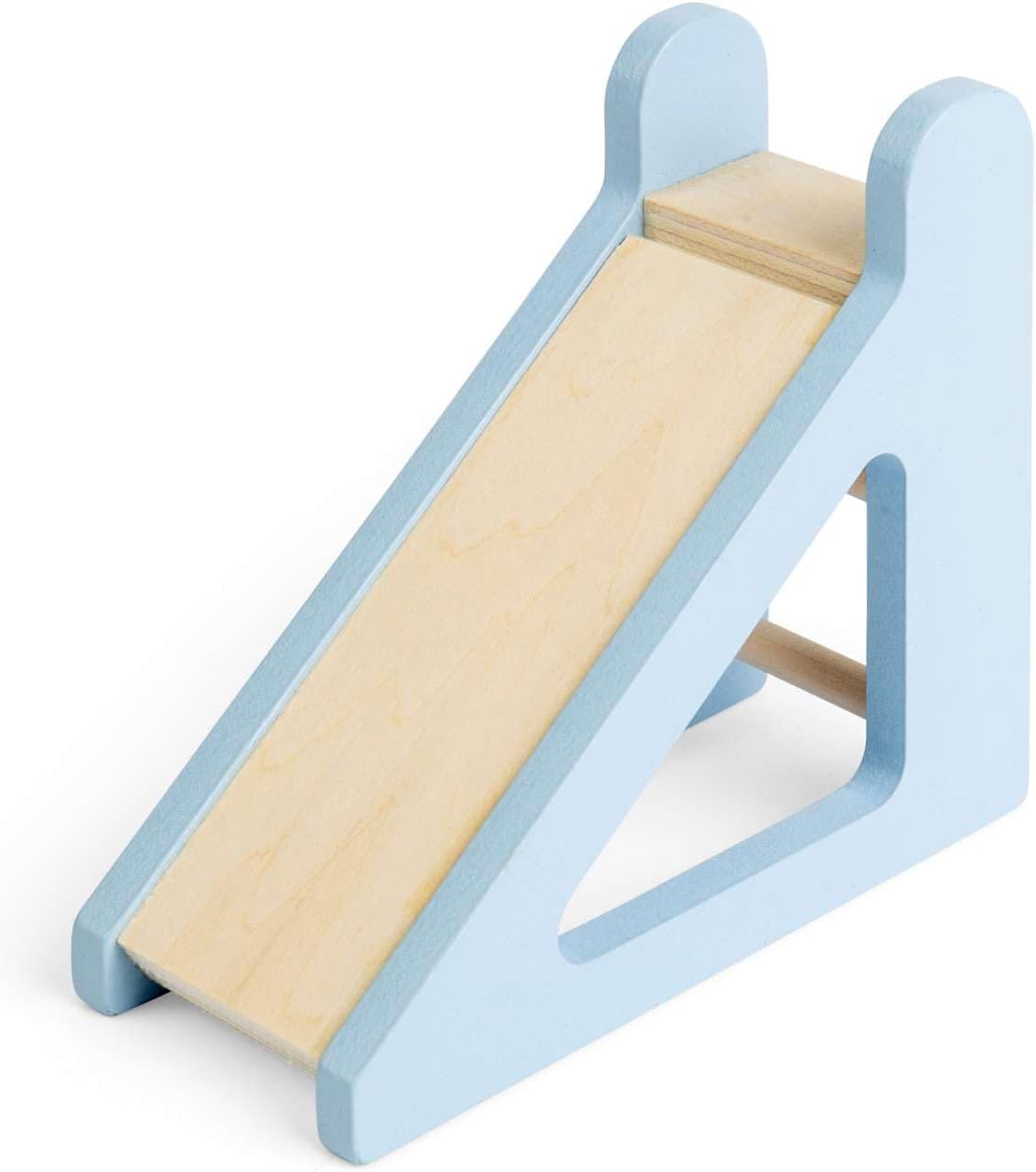 Bigjigs Toys Tuinset | Outdoor poppenhuismeubels | Miniatuur houten schommel, glijbaan en wip voor poppenhuizen voor kinderen | 4 stuks accessoirespakket voor poppenhuistuinen | Geschenken voor