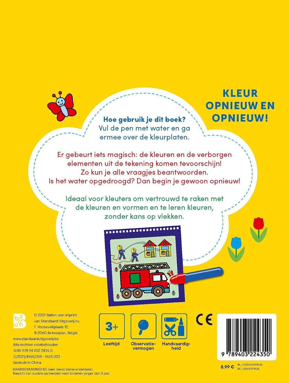 Standaard Uitgeverij - Kleuren met Water - Kleuren en vormen