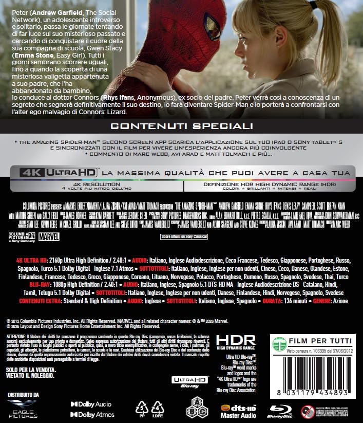 Amazing Spider-Man (The) (4K Ultra Hd + Blu-Ray Hd)