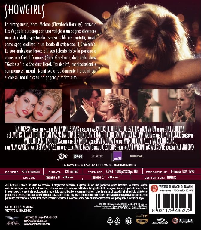Blu-Ray Showgirls, Showgirls - Bd