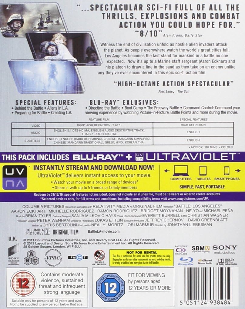 Battle Los Angeles Blu-ray