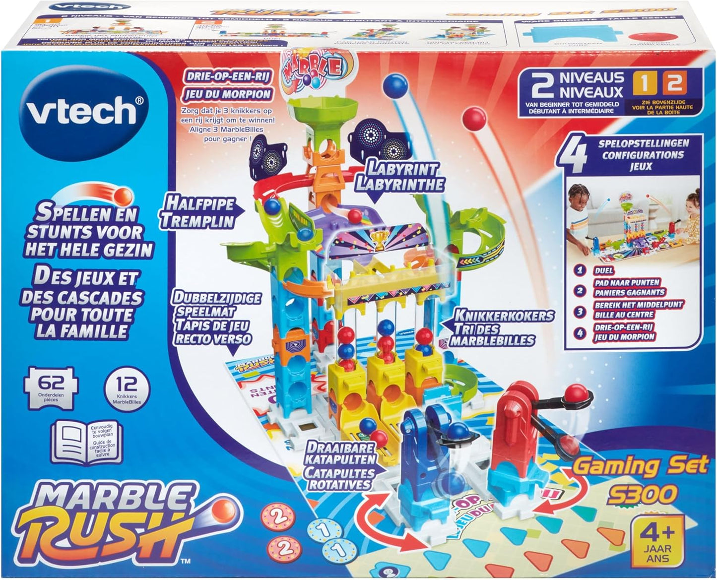 VTech knikkerbaan speelgoed Marble Rush Gaming Set S300 multicolor