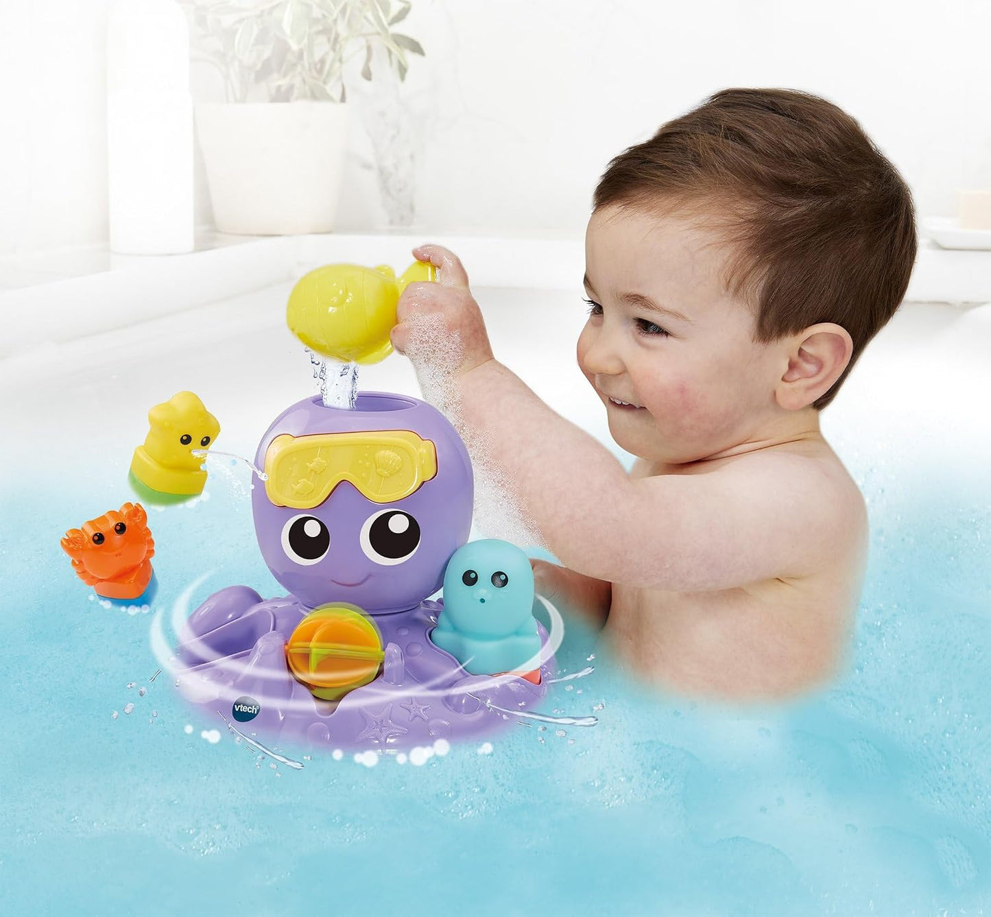 VTech badspeelgoed Spetter & Draai Octopus - interactief waterspeelgoed