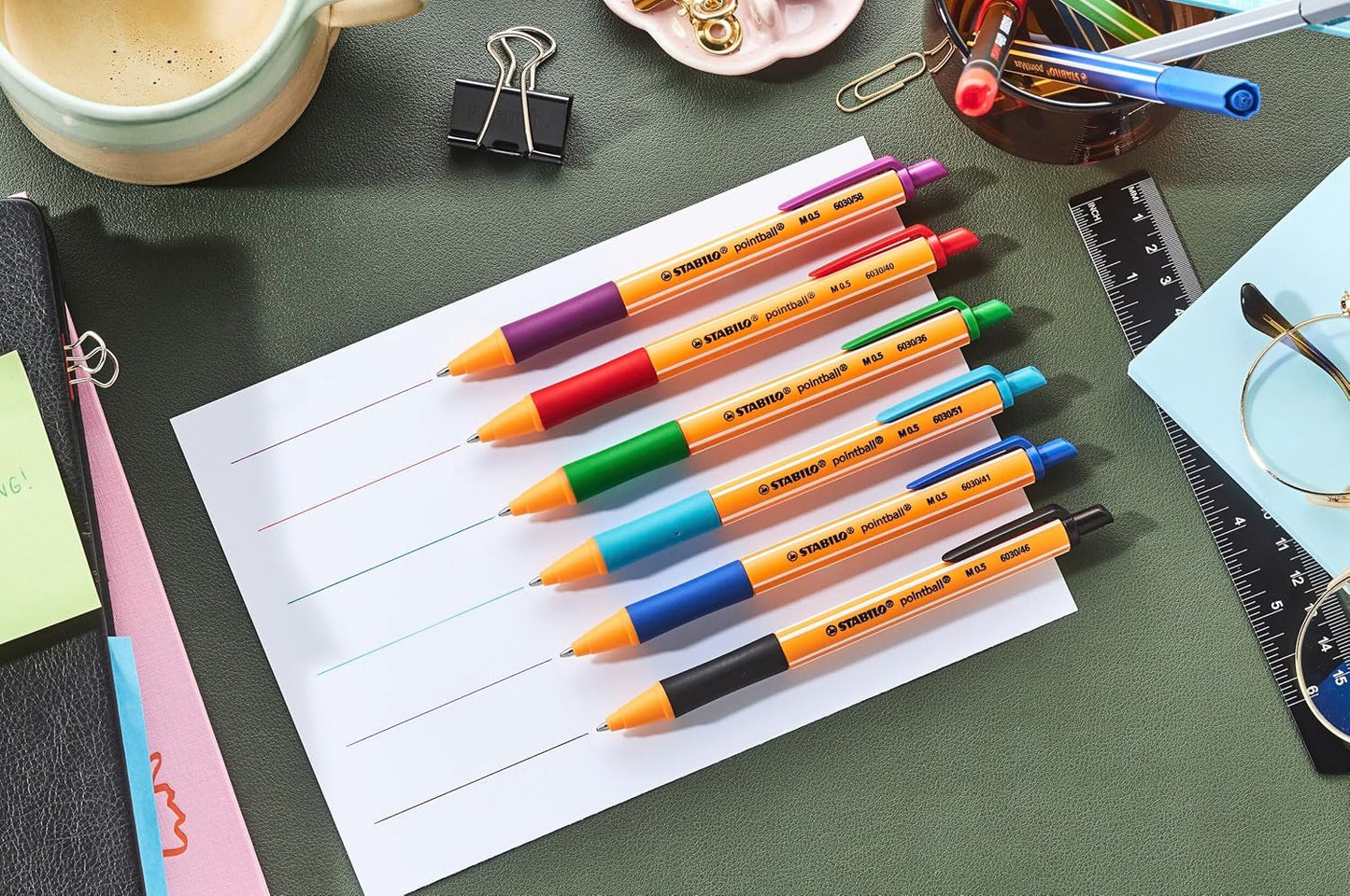 STABILO pointball Balpennen Blauw en Zwart - 2dlg.