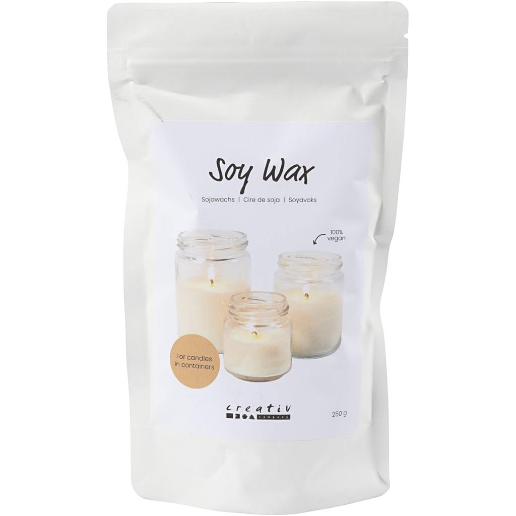 Creativ Company sojawas kaarsen maken 250gr crème vegan