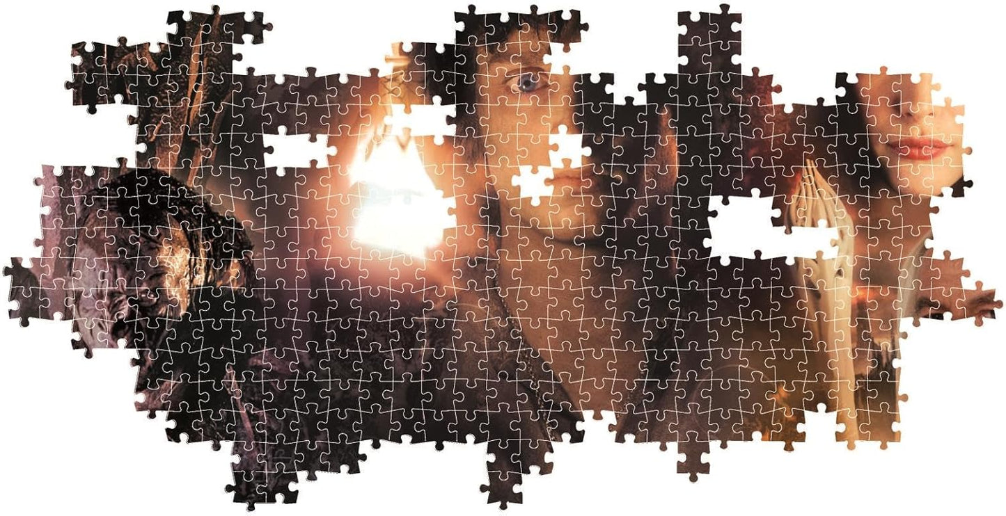 Clementoni - Puzzel met 1000 stukjes voor volwassenen en jongeren, speciale serie, thema Lord of the Ringen, met poster, compacte doos, cadeau-idee voor dames en heren, Made in Italy, 98 x 33 cm