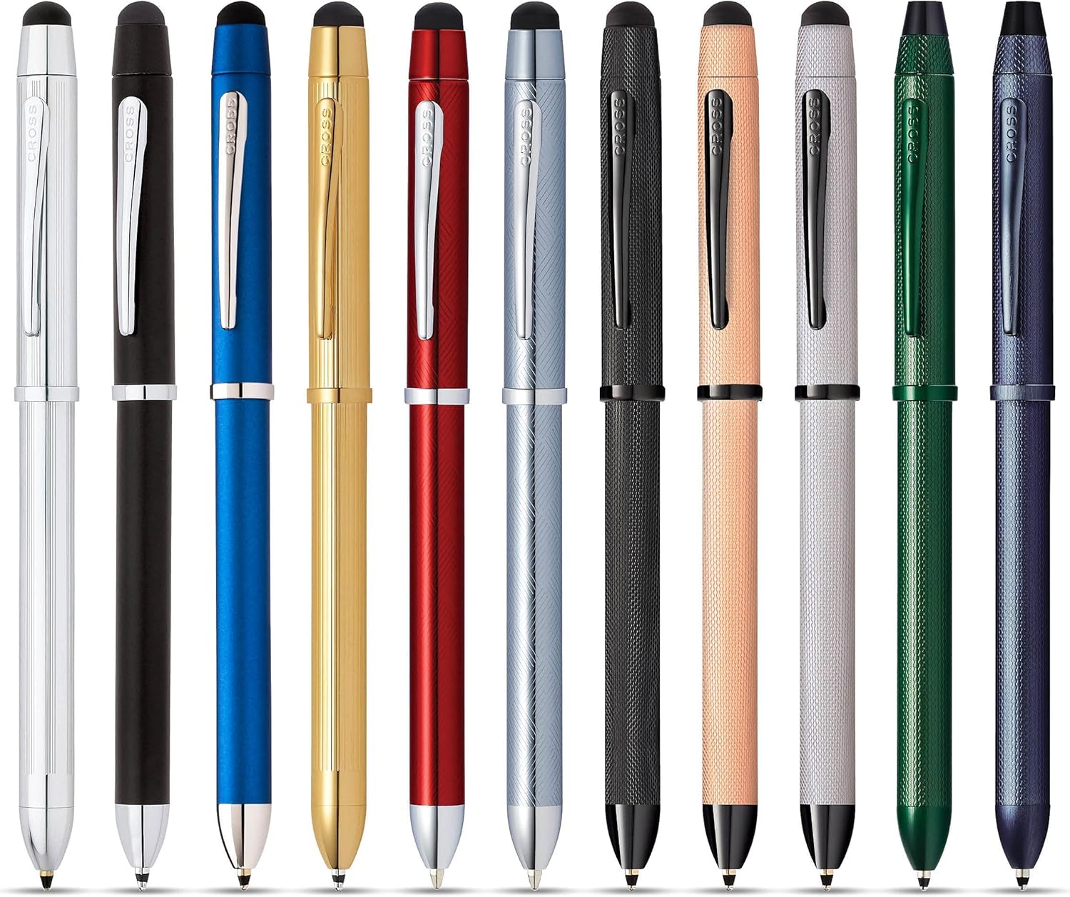 CROSS Tech3+ Dark Blue PVD Multifunction Pen - Black, Red and 0.5mm Lead