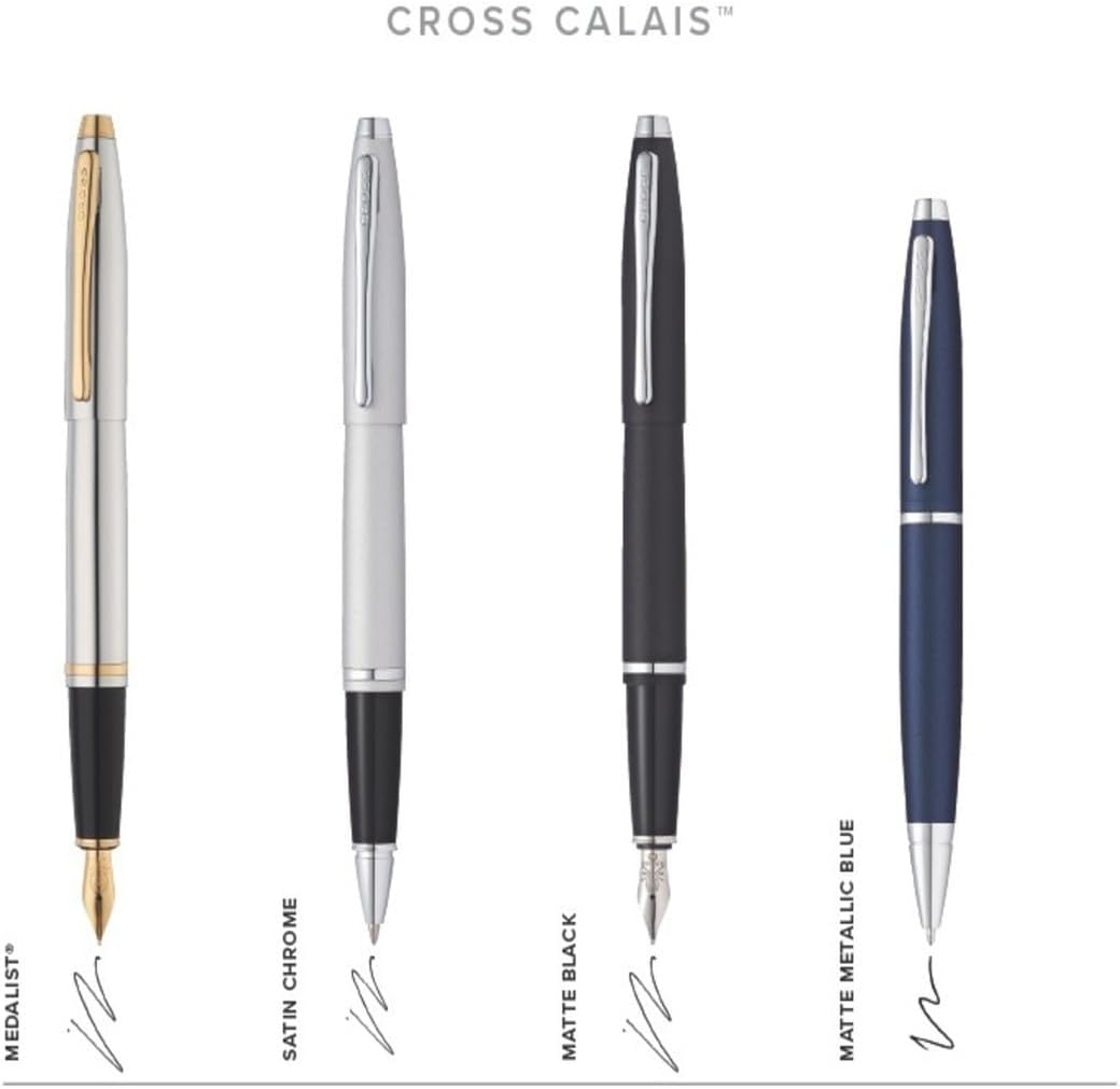 Cross Calais Medalist Medium Stainless Steel Nib Fountain Pen