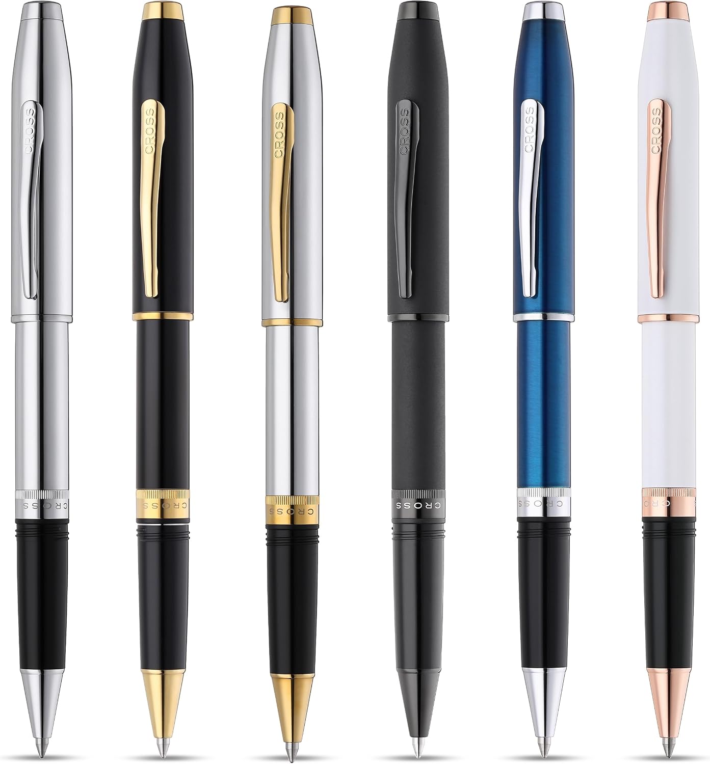 Cross Foundry Glossy Black Lacquer with PVD Gold Appointments Rollerball Pen