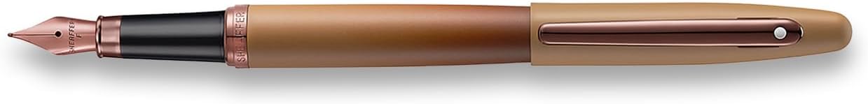 Sheaffer VFM 9428 Coffee Edition Matte Brown Royal PVD Trim Fine Point Premium Pen