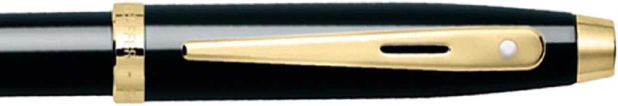 Sheaffer 100 E9322 Glossy Black With Gold Tone Trims Rollerball Pen