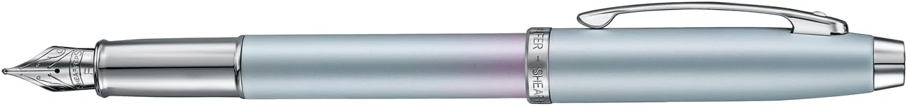 Sheaffer Expressions Blue and Pink Pearlescent Gradient Fountain Pen 100 Fine Nib