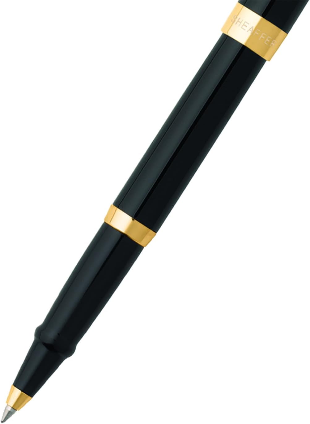 Sheaffer Sagaris Gold Trim Rollerball Pen - Gloss Black