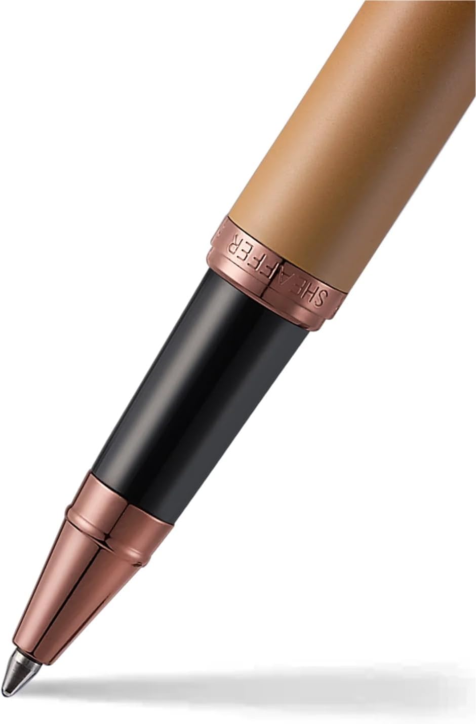 Sheaffer VFM G9428 Coffee Edition Rollerball Pen with Leather Single Pen Pouch Gift Set