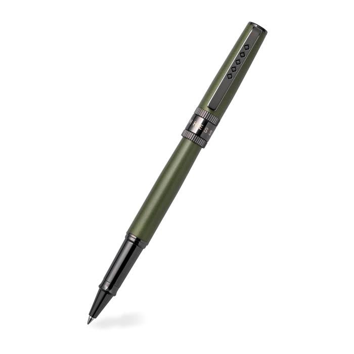 Tom Hessin Rebel Collection Garrison Green Rollerball Pen With Gunmetal Trim