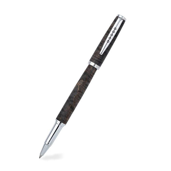 Tom Hessin Edinburgh Collection Stockbridge Stone Rollerball Pen With Chrome Trim