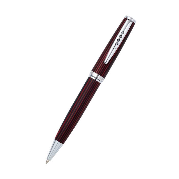 Tom Hessin Edinburgh Collection Forth Bridge Red Ballpoint Pen With Chrome Trim
