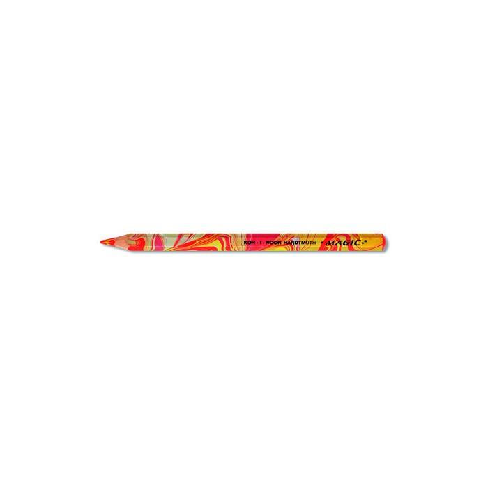 Koh I Noor jumbo special coloured MAGIC pencil 3405 - pack of 6 pencils - Fire Design
