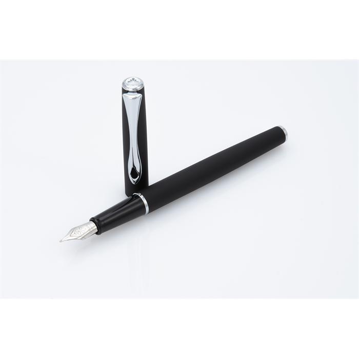 Diplomat Fountain Pen Traveller black lacquer - Fine