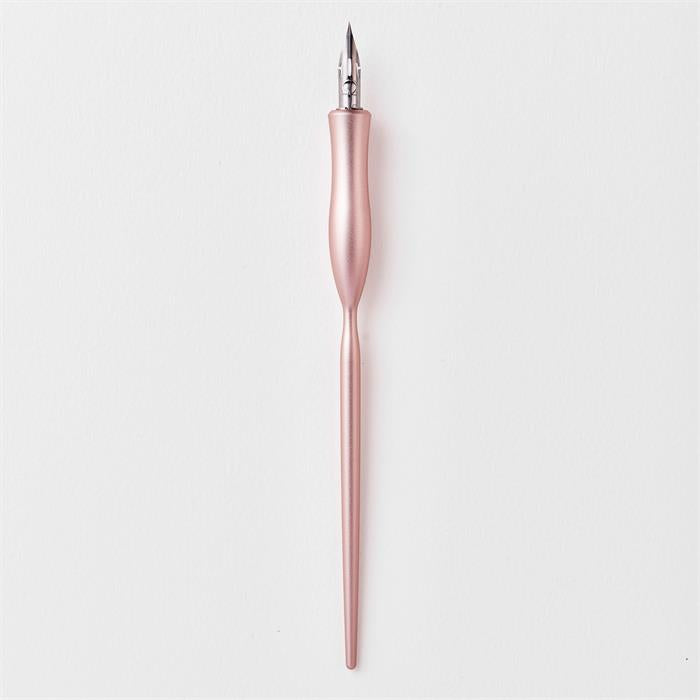 Tom's Studio Flourish Calligraphy Pen - Straight - Rose Gold