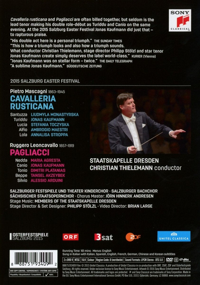 Pietro Mascagni: Cavalleria Rusticana/Ruggiero Leoncavallo: Pagliacci