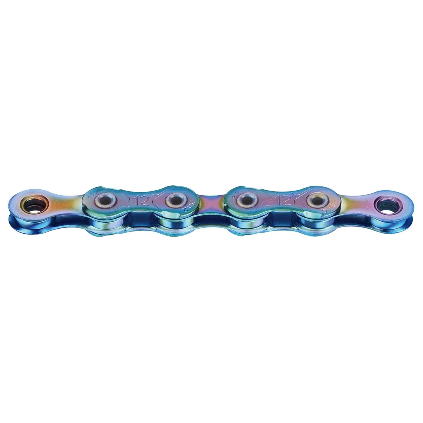 KMC Catena per bicicletta, 12 velocità, cerata, 126 maglie, compatibile con Shimano, incluso link Missinglink, X12L Aurora Blue
