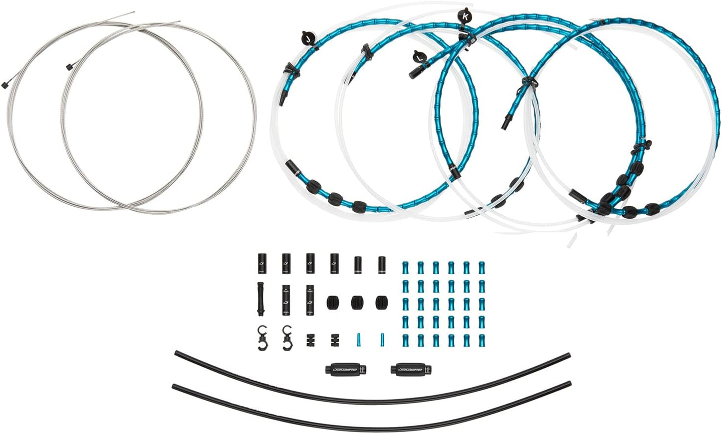 Jagwire 2 X Elite Link Shift Kit-Celeste-New22 Freno Adulto Unisex, Secondo Modello