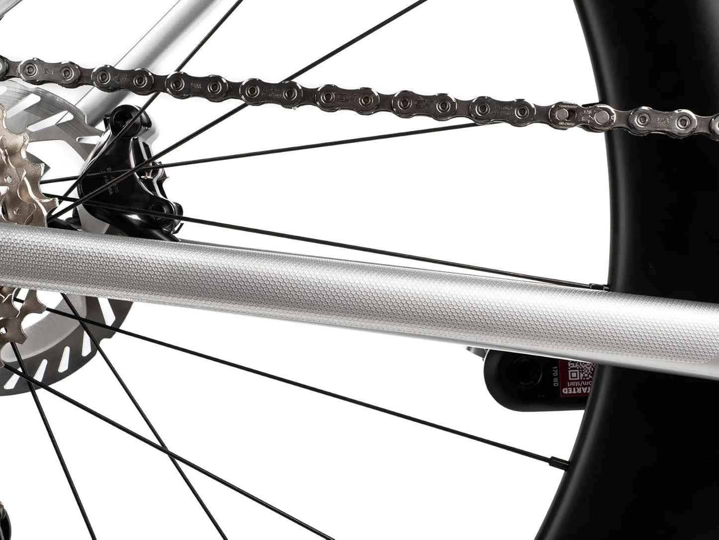 All Mountain Style Rahmenschutzfolie Fahrrad – Transparenter Kettenschutz für Gravel & Rennrad – selbstklebend, UV-beständig & passgenau für Kettenstrebe