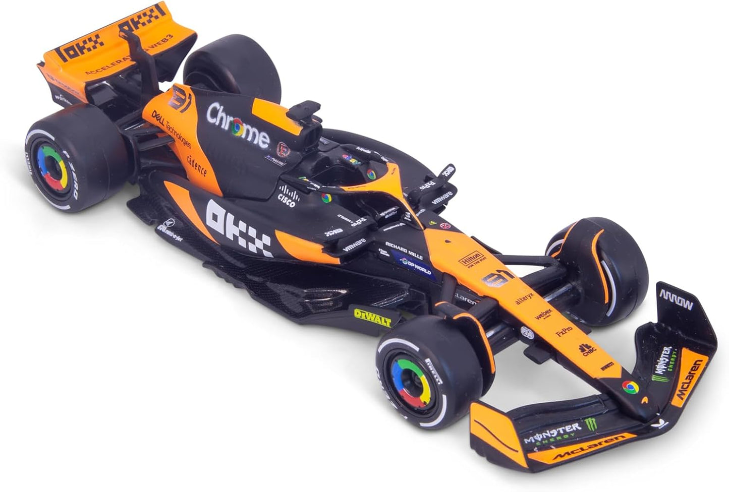 Bburago F1 Formula 1MCLAREN MCL38 (2024) - PIASTRI - 1:43 cale - Incredibly Detailed Die-Cast Replica Collectible Race Car Model, Multiple Colours