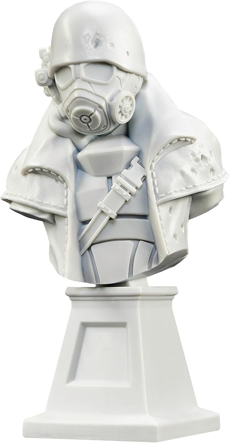 Fallout: Painter's Bust - NCR Ranger - 1:12 Scale Character Miniature, Figure & Display Stand, Unpainted, Multi-Part Resin, Licensed Collectible Model