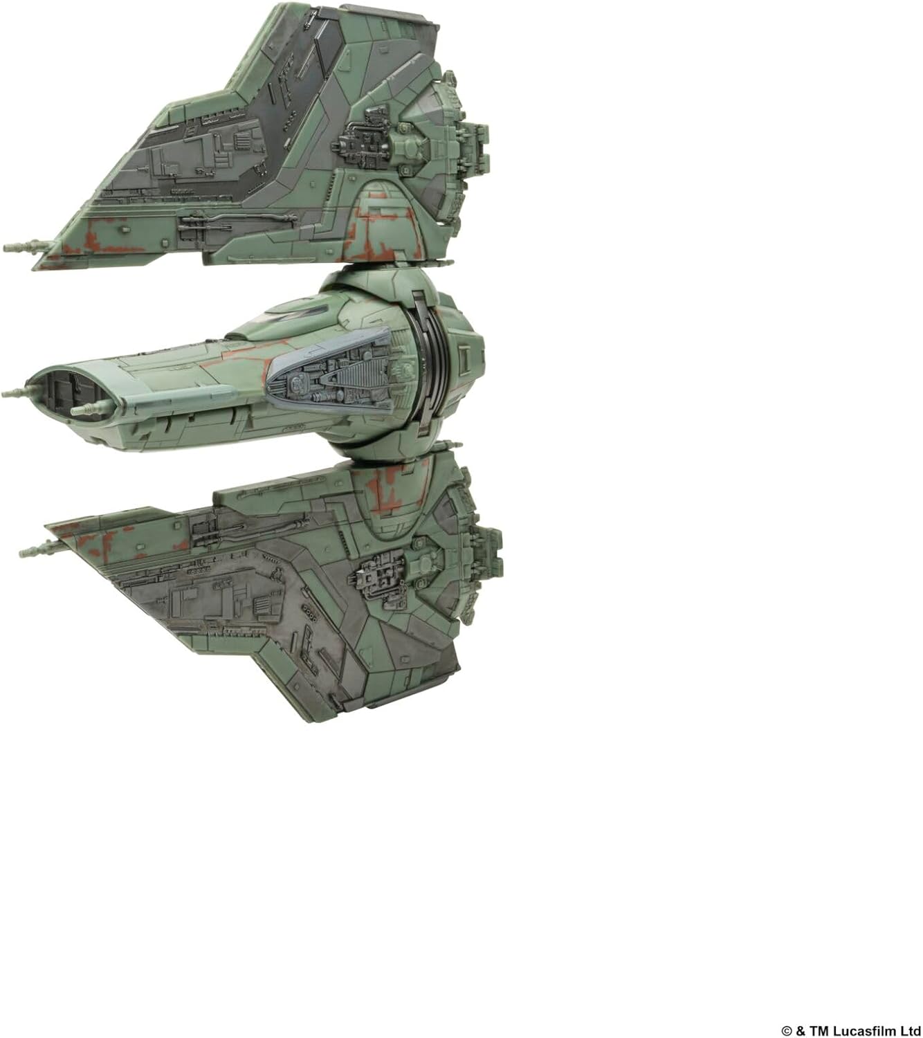 Jazwares Star Wars™ Micro Galaxy Squadron The Hex - 9-Inch Vehicle | Rotating Wings and Cockpit plus Two 1-Inch Micro Figure Accessories