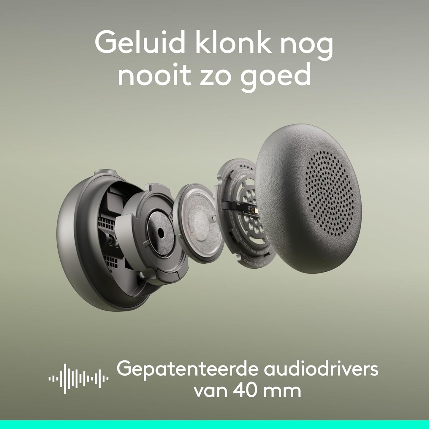 Logitech Zone Wireless 2 ES – brusreducerande trådlöst headset med anpassningsbar hybrid-ANC, Bluetooth, rosa Wireless Rosa