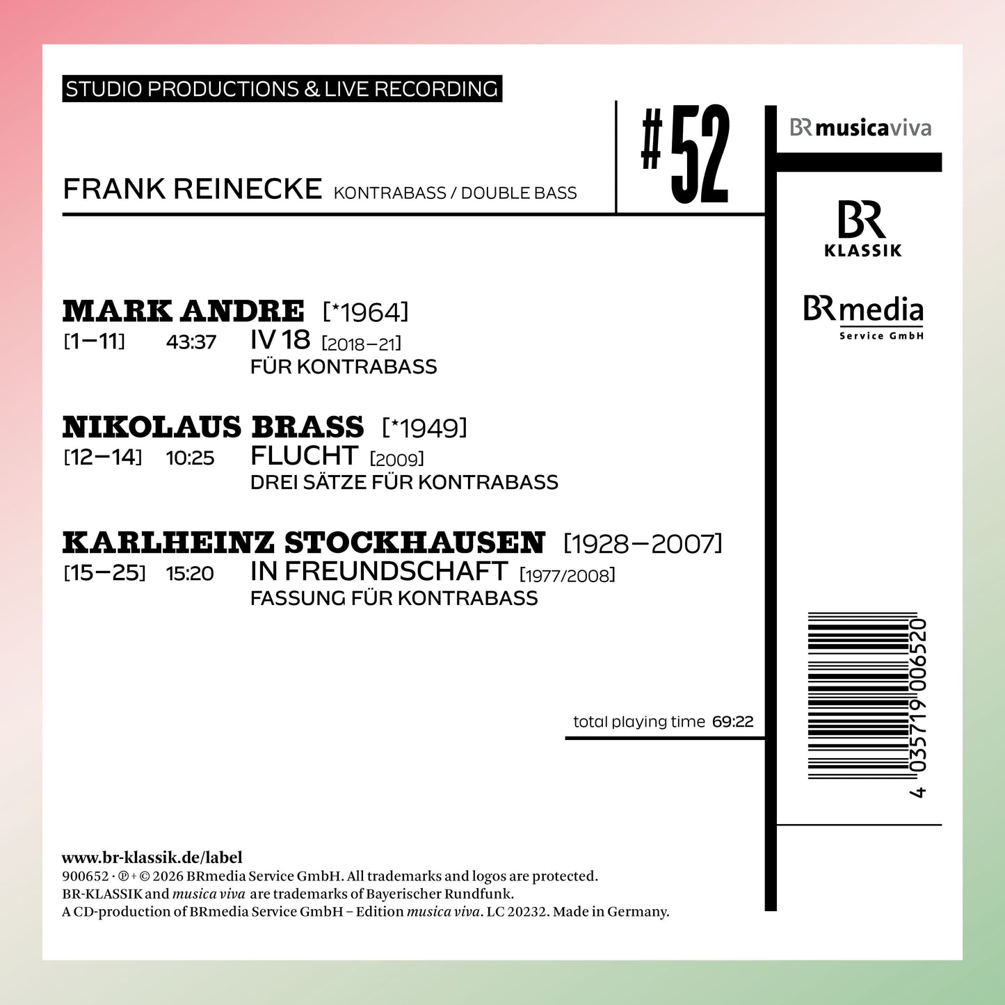 Frank Reinecke: #52