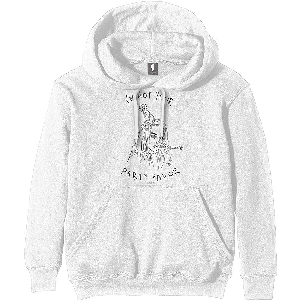 Billie Eilish Hoodie -L- Party Favour White