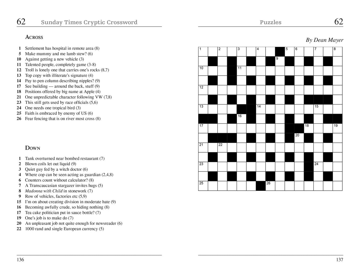The Sunday Times Cryptic Crossword Book 5: 100 challenging crossword puzzles (The Sunday Times Puzzle Books