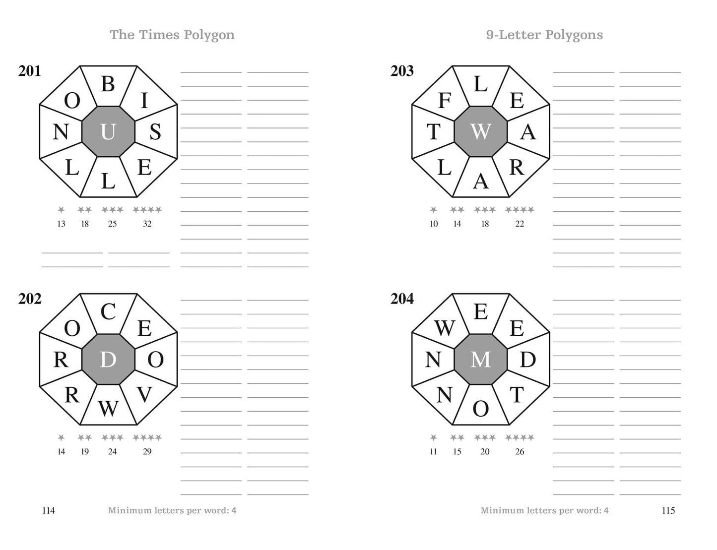 The Times Polygon Book 3: 300 word wheel puzzles (The Times Puzzle Books