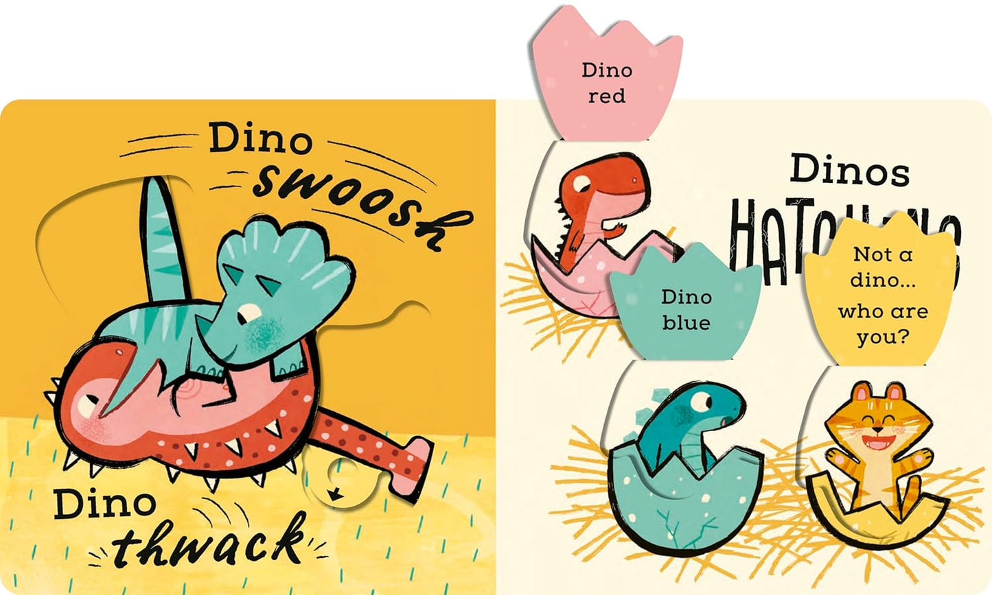 The Dino Book: Peek, Pull, Explore