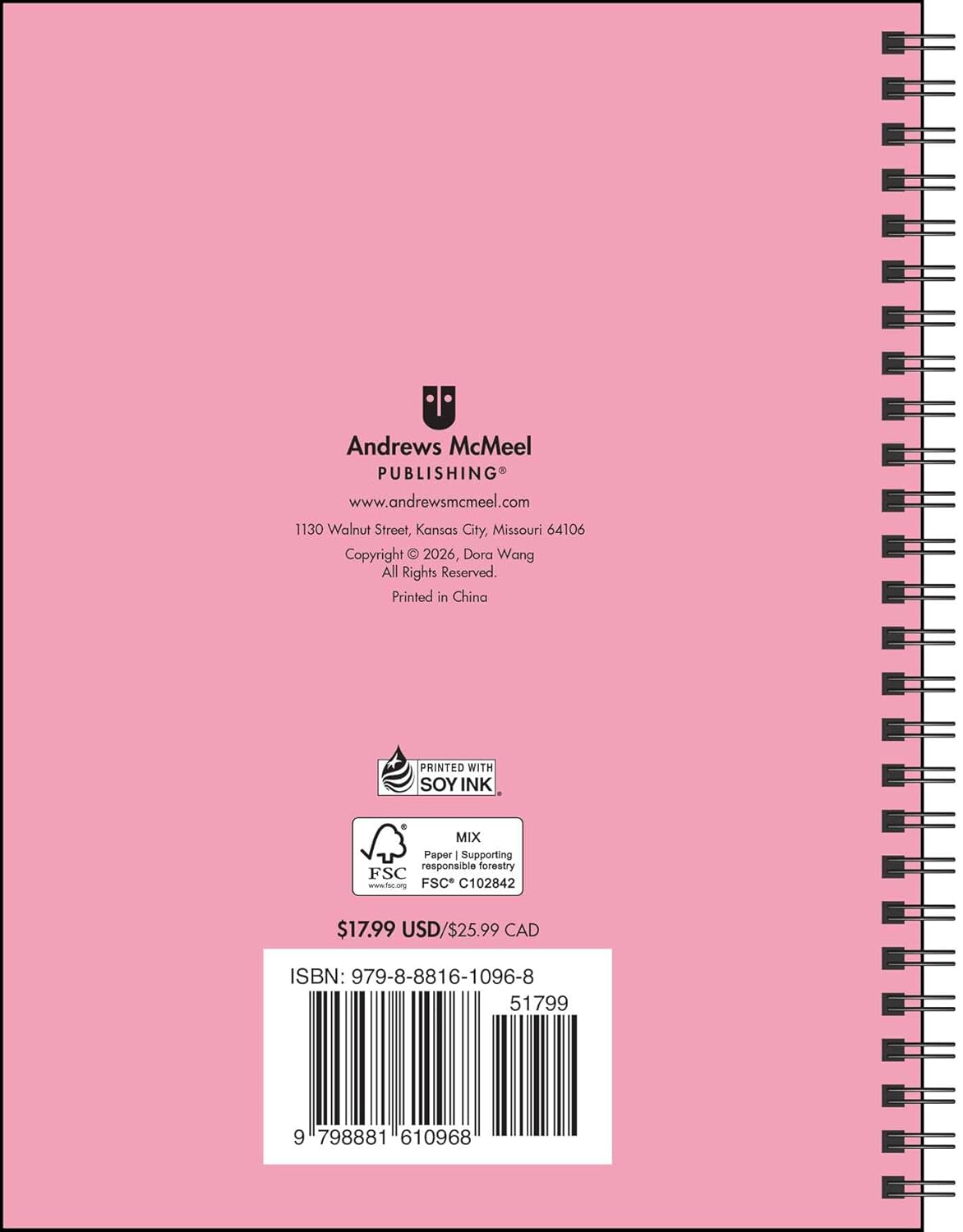 Pocket Peaches 2027 Monthly/Weekly Coloring Planner with Stickers to Color