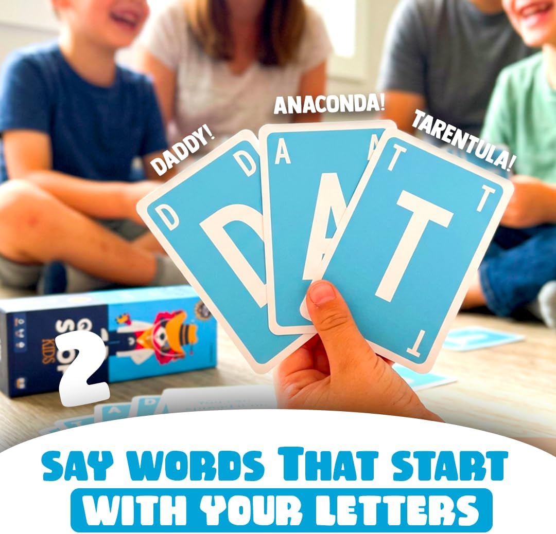 ATM Gaming Quickstop Kids | Card Game for Children, Perfect for Families | Quick and Fun | 2-7 Players | Kids Party Game | Ages 7+ | 15 Minutes Playing Time | Ideal Travel Game