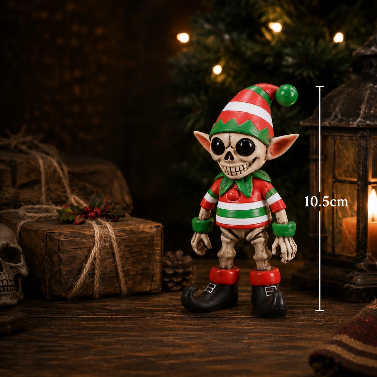 Silent Nightmares Gothic Christmas Figurine Collection – Alternative Festive Collectibles (Jingles