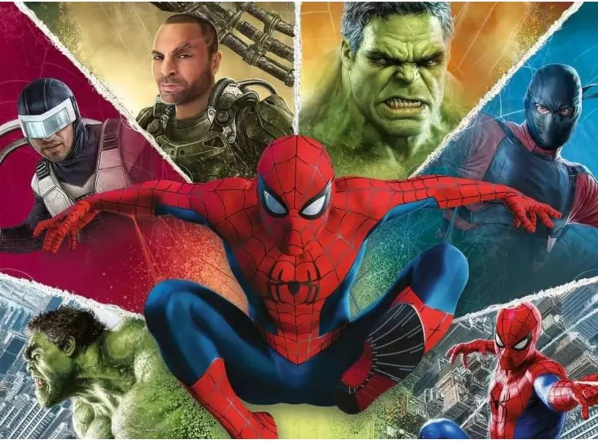 Ravensburger - Puzzle 500 Pezzi: Spider-Man Day Movie, Puzzle Adulti E Famiglie, Puzzle 500 Pezzi 49 x 36 cm, Regalo Adulti