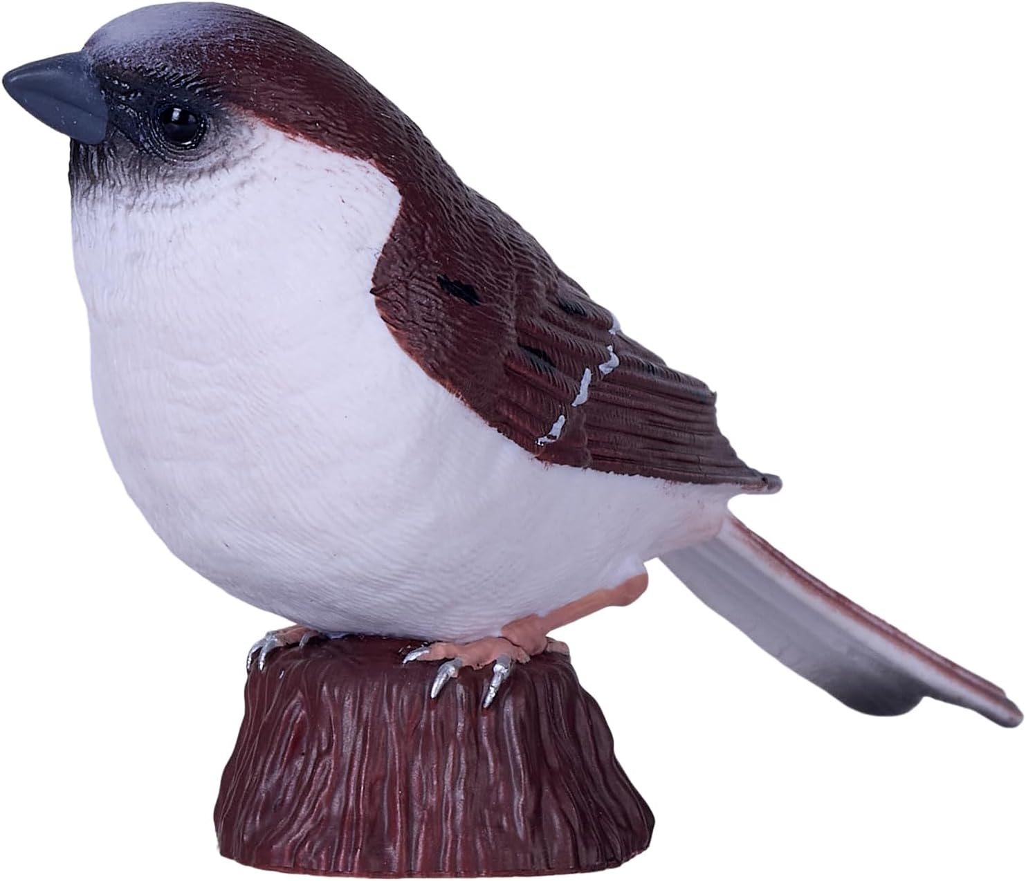 MOJO | Bird Enthusiast Collection Serie 1 Handgeschilderde figuren, Wildlife Collectibles, speelgoed, gedetailleerde sculpturen met QR-code voor leuke weetjes (huismus