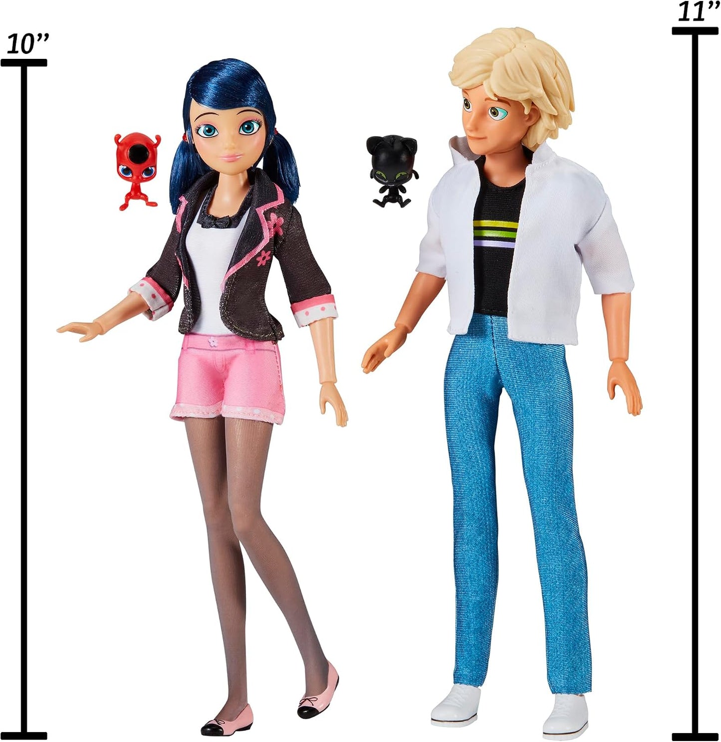Miraculous Marinette & Adrien Poppenset - 26 Cm